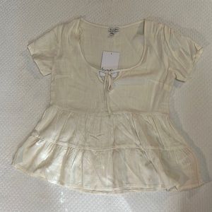 Baby Doll/Peasant Short Sleeve Blouse